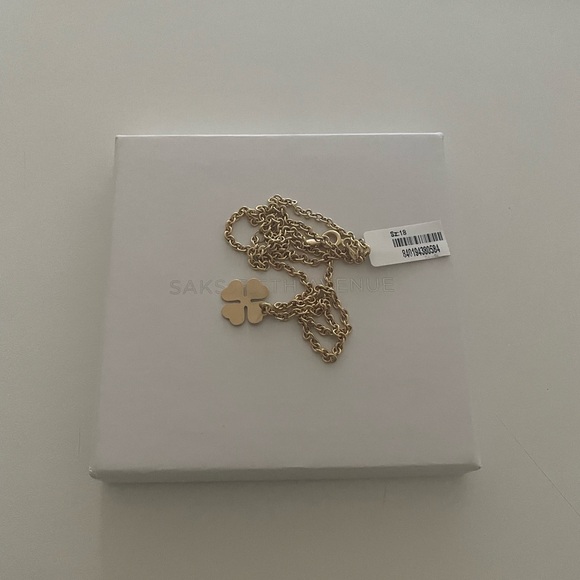 14K YELLOW GOLD CHAIN (18) & 18K YELLOW GOLD PENDANT CHARM 18 MM